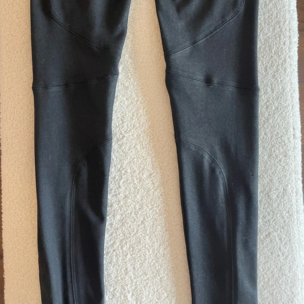 David Lerner Faux Leather Biker Leggings with Ankle Zip  - Women’s Size S - Picture 8 of 13